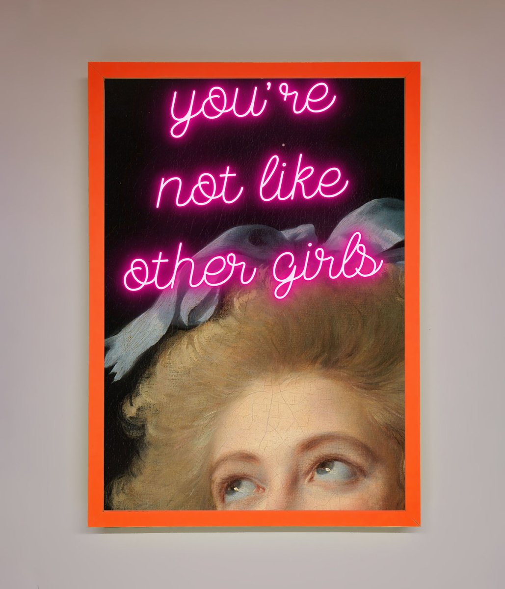 Youre Not Like Other Girls Framed Wall Art - Zestio