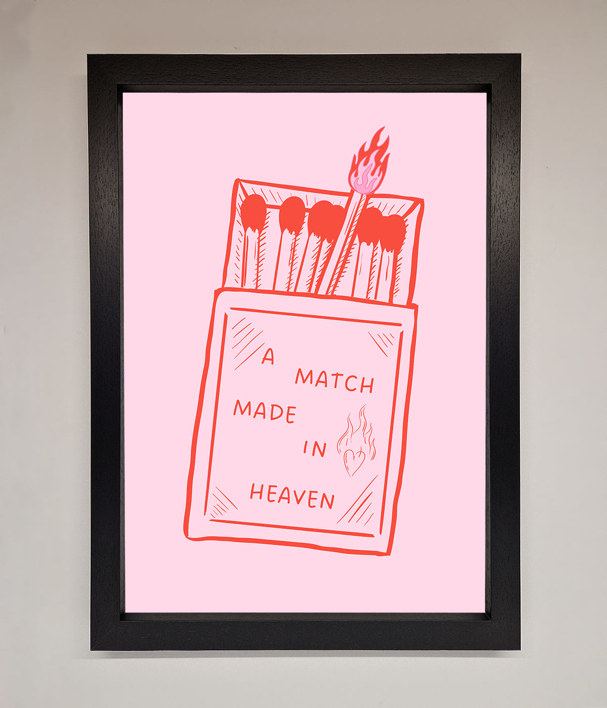 A Match Made In Heaven Framed Wall Art print