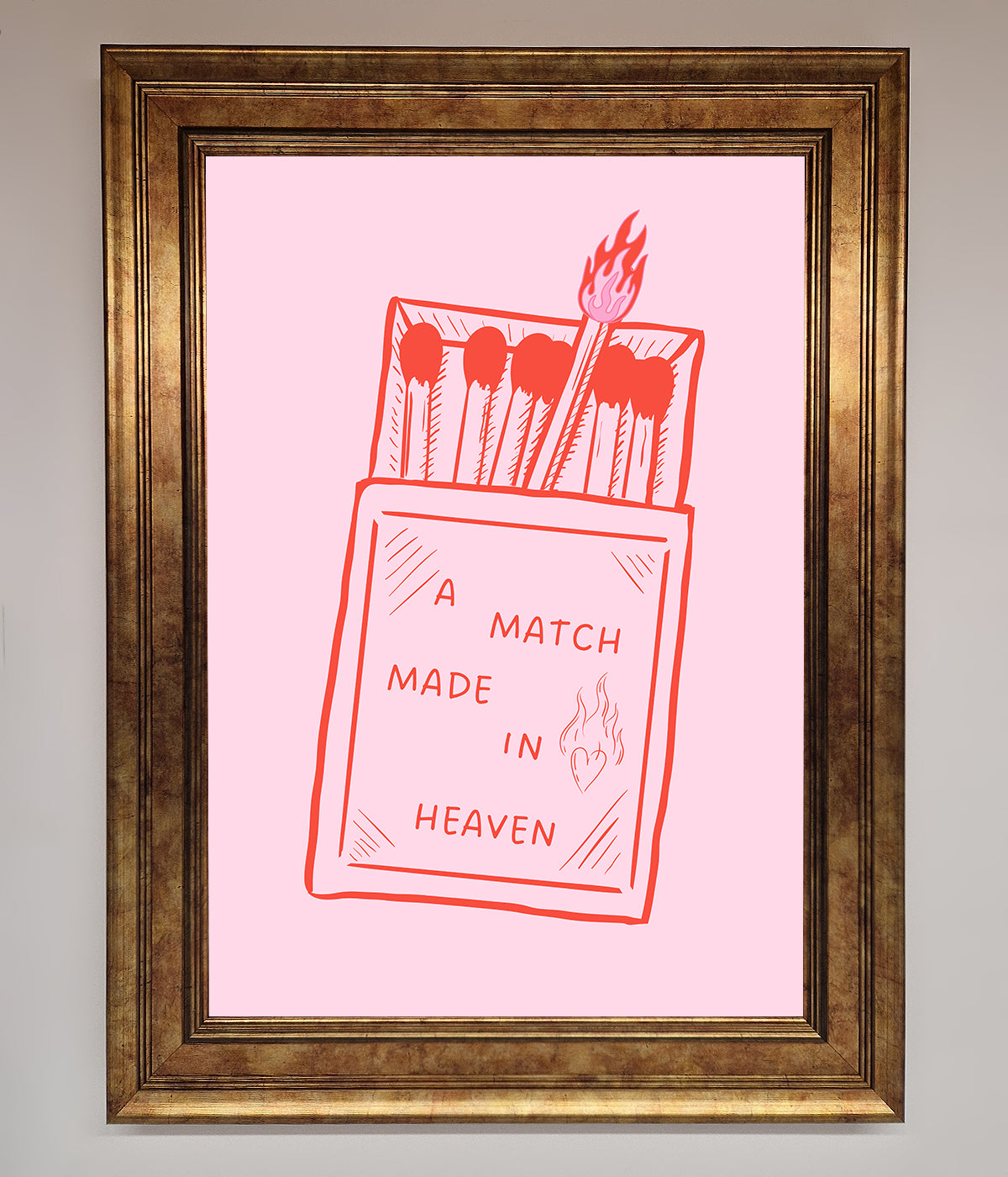 A Match Made In Heaven Framed Wall Art print