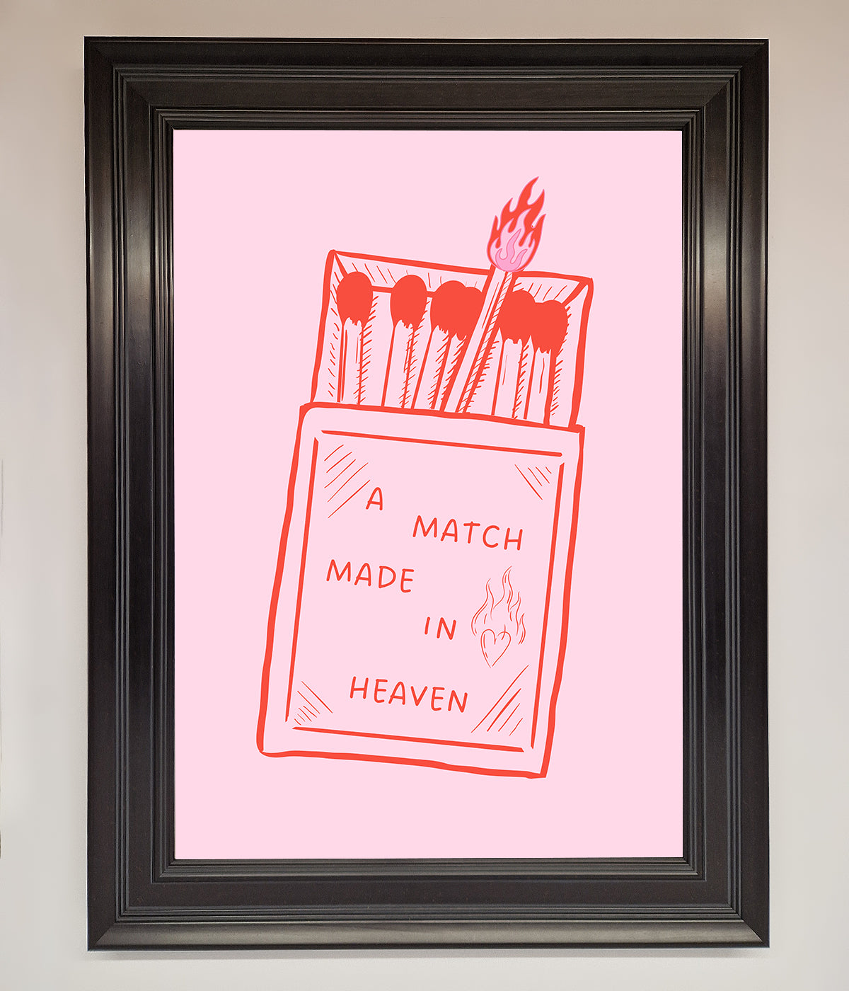 A Match Made In Heaven Framed Wall Art print