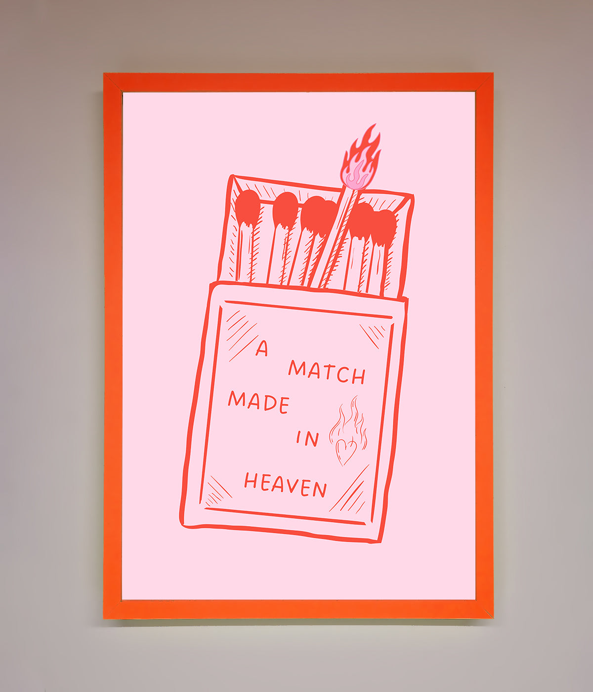 A Match Made In Heaven Framed Wall Art print