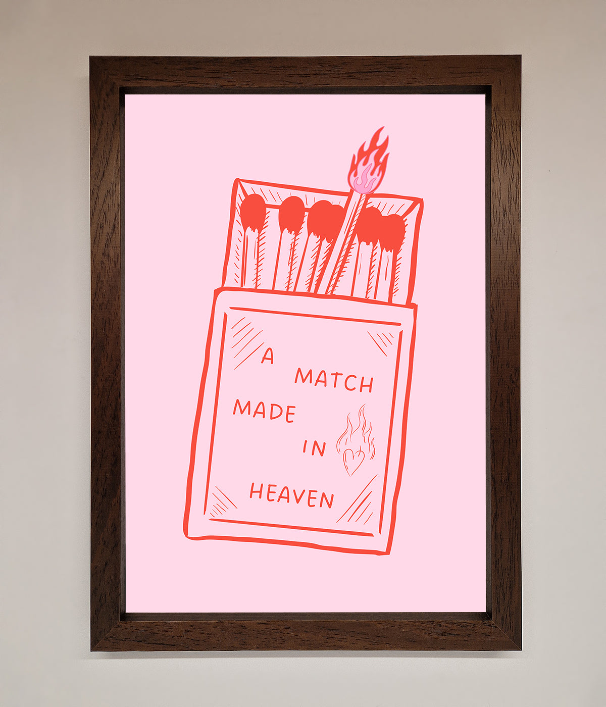 A Match Made In Heaven Framed Wall Art print