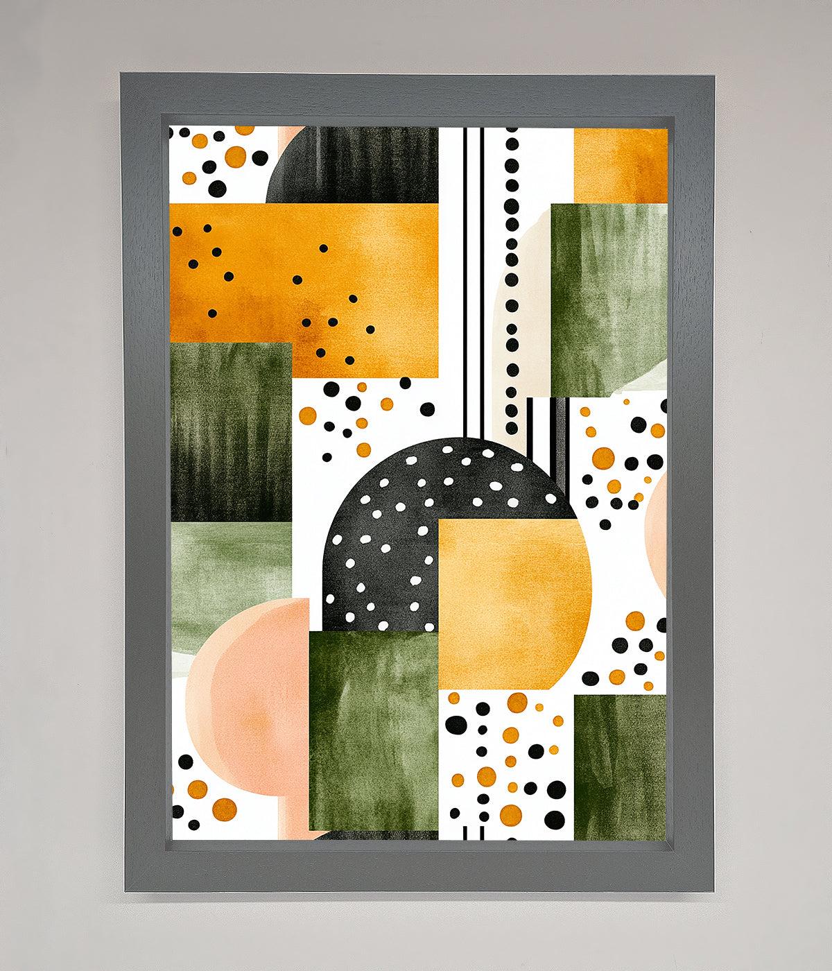 Abstract Shapes Colours Framed Wall Art print