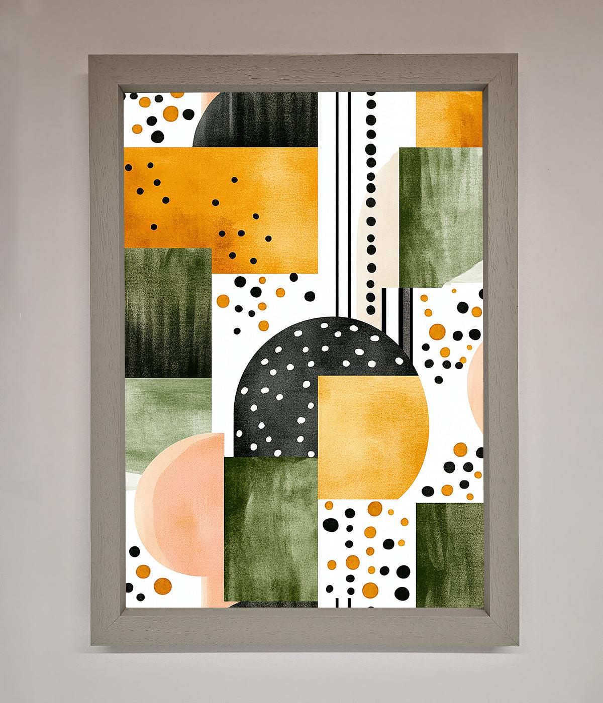 Abstract Shapes Colours Framed Wall Art print