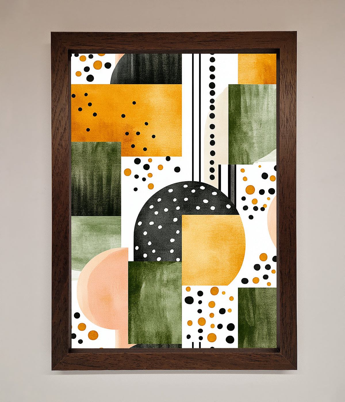 Abstract Shapes Colours Framed Wall Art print