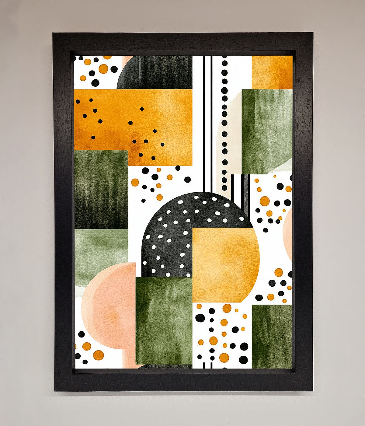 Abstract Shapes Colours Framed Wall Art print