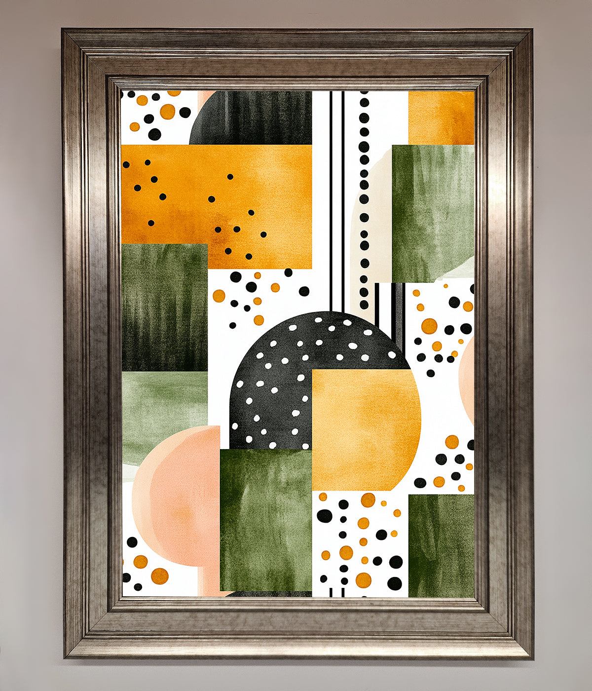 Abstract Shapes Colours Framed Wall Art print