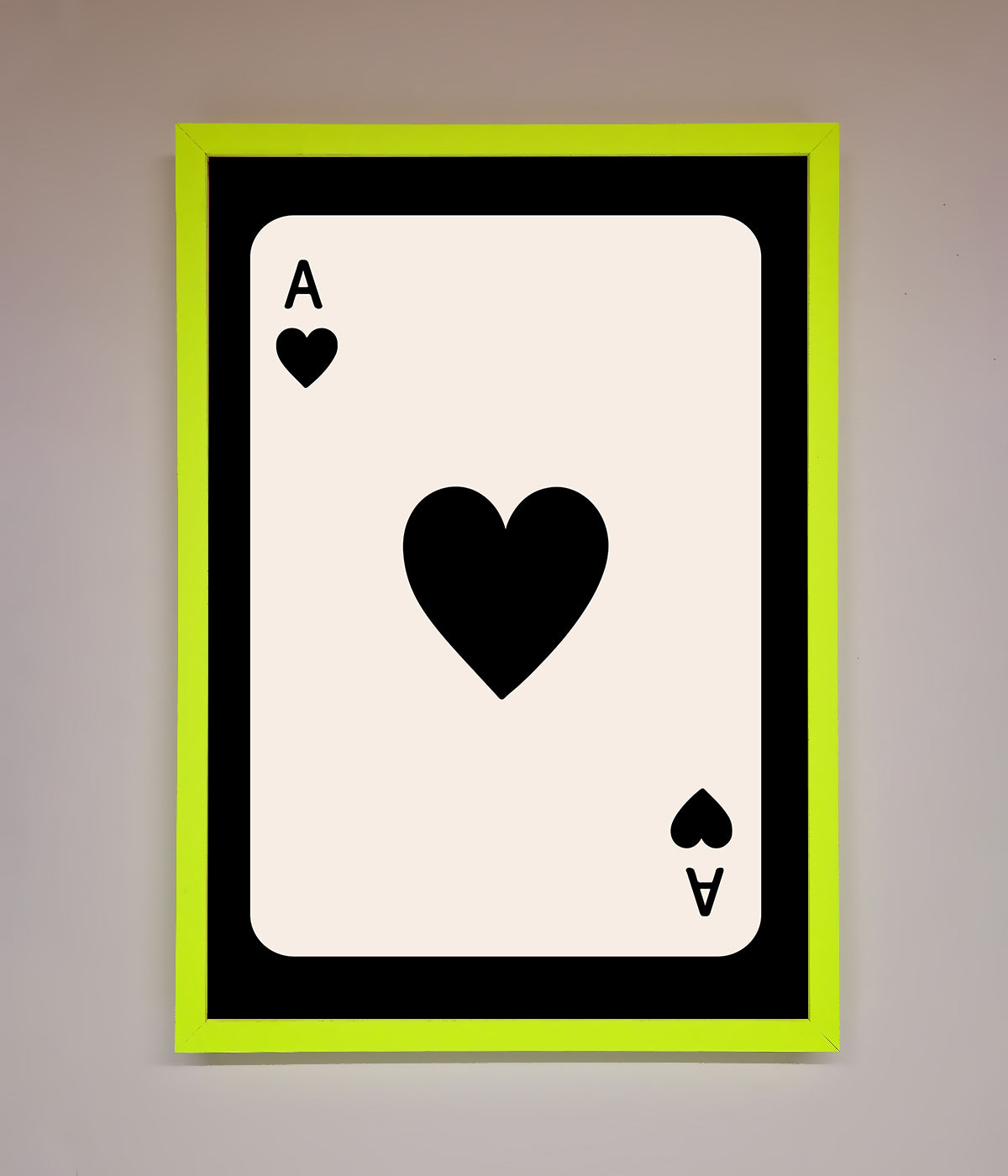 Ace Of Hearts Framed Poster print