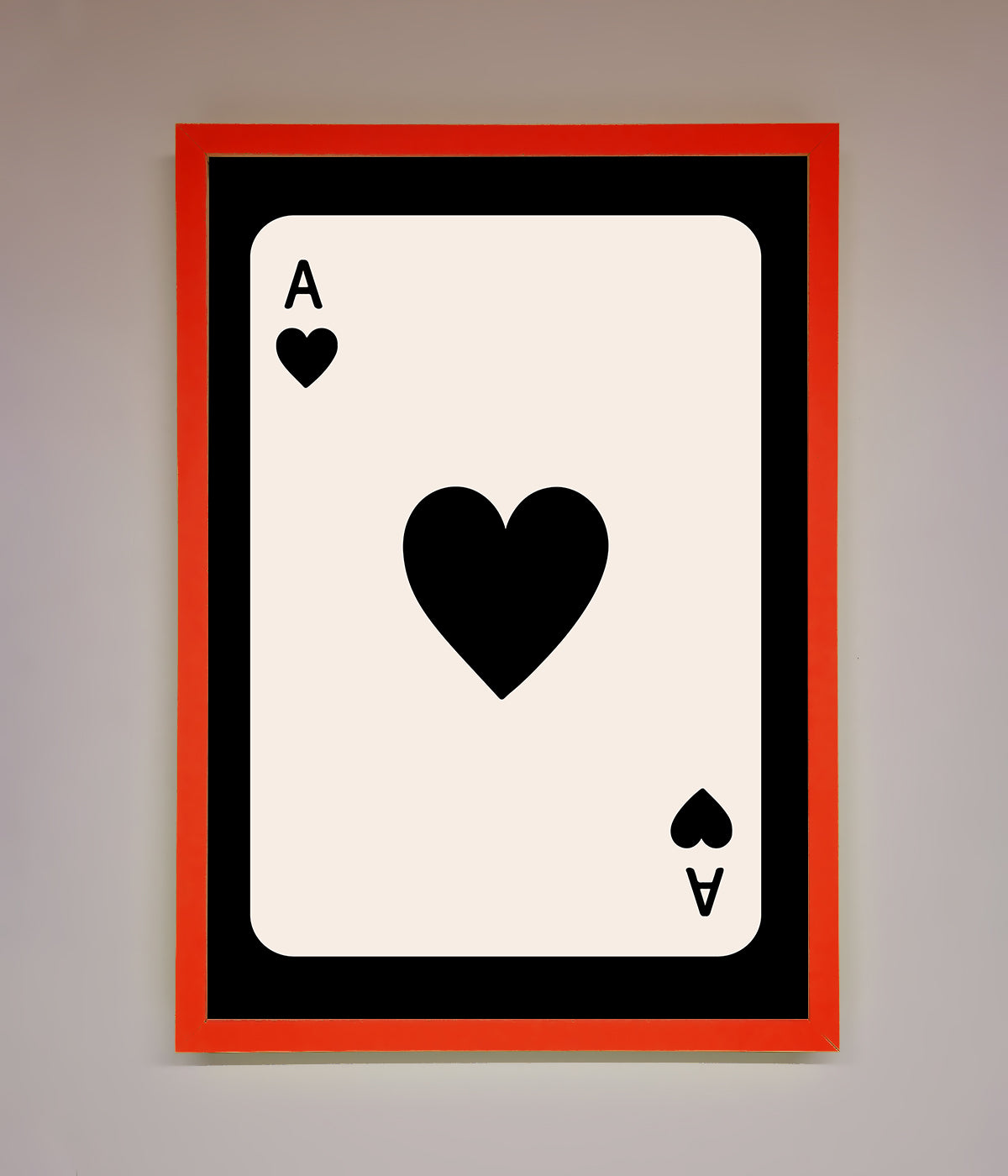 Ace Of Hearts Framed Poster print