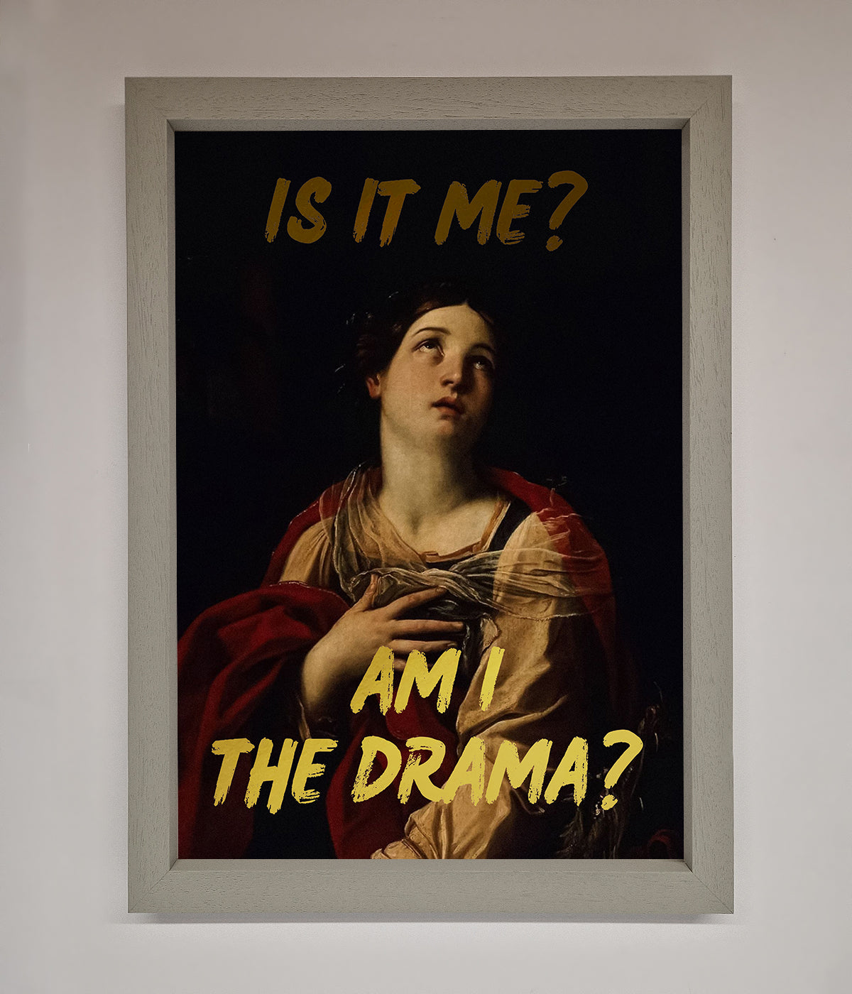 Am I The Drama Foil Print print