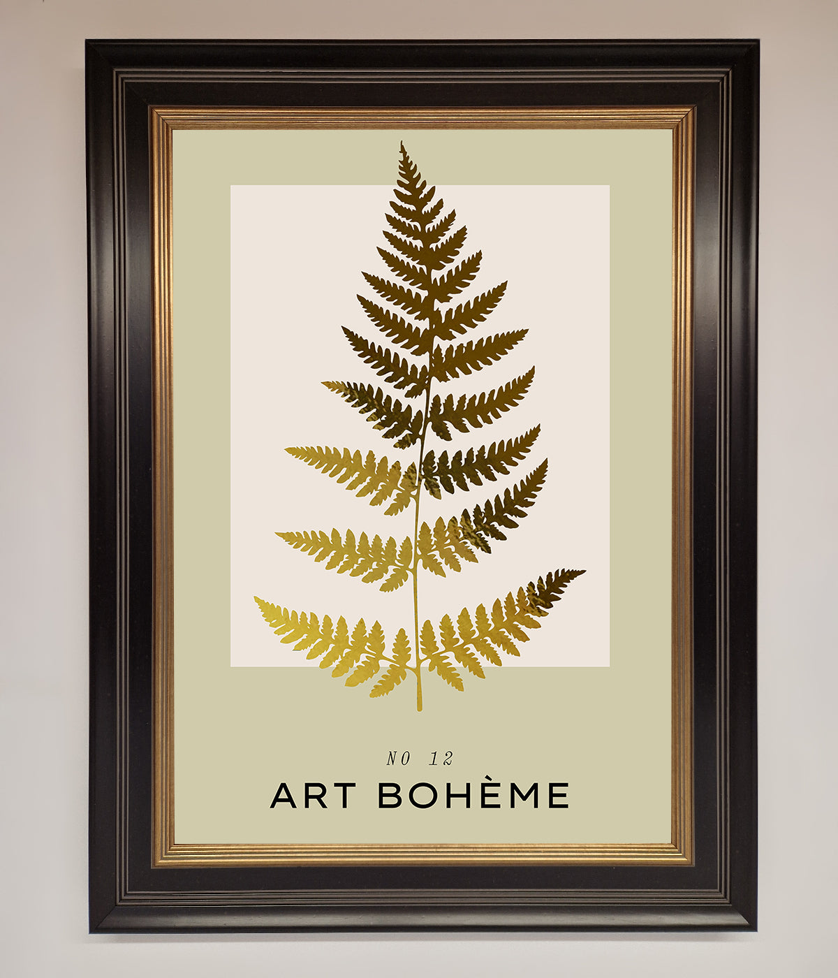 Art Boheme Leaf Foil Print print