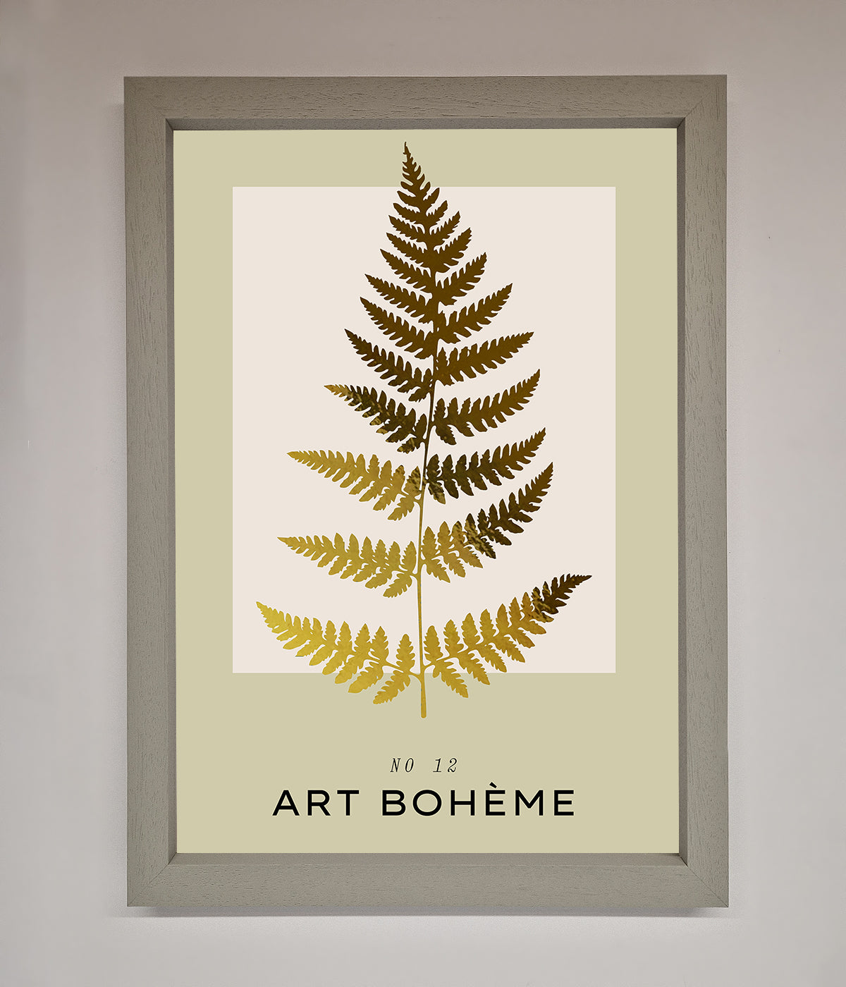 Art Boheme Leaf Foil Print print