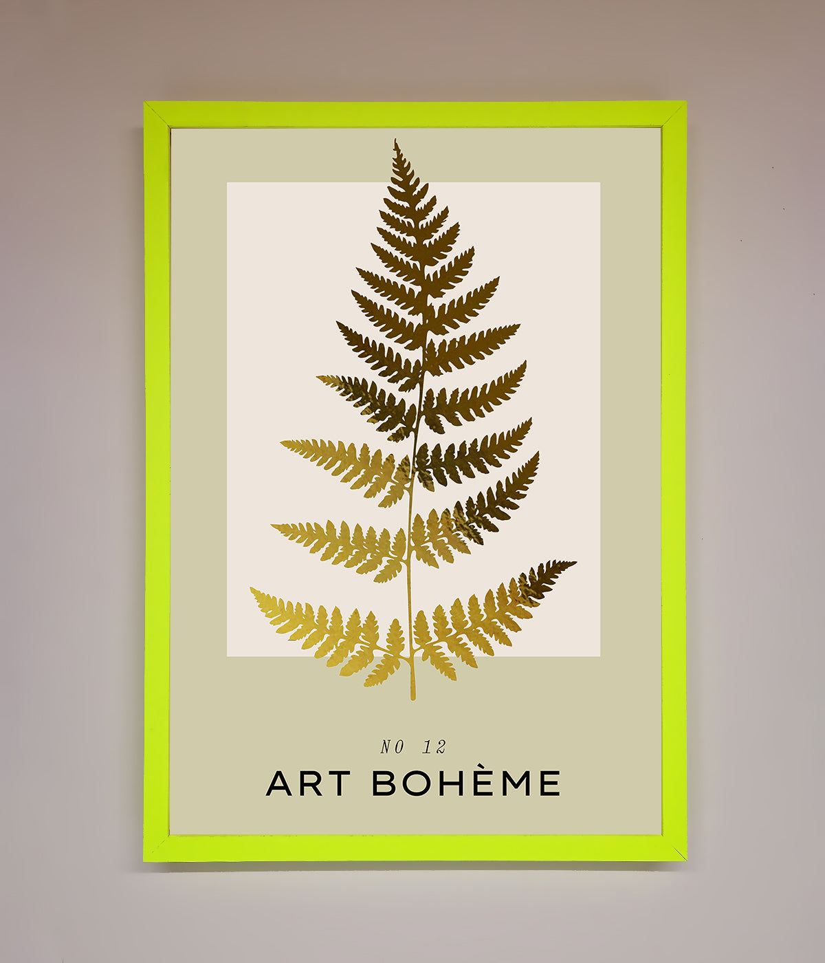 Art Boheme Leaf Foil Print print