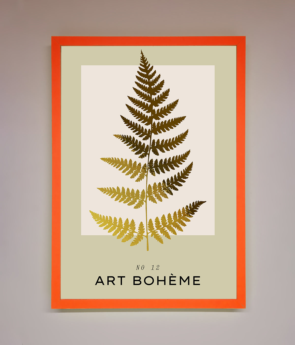 Art Boheme Leaf Foil Print print