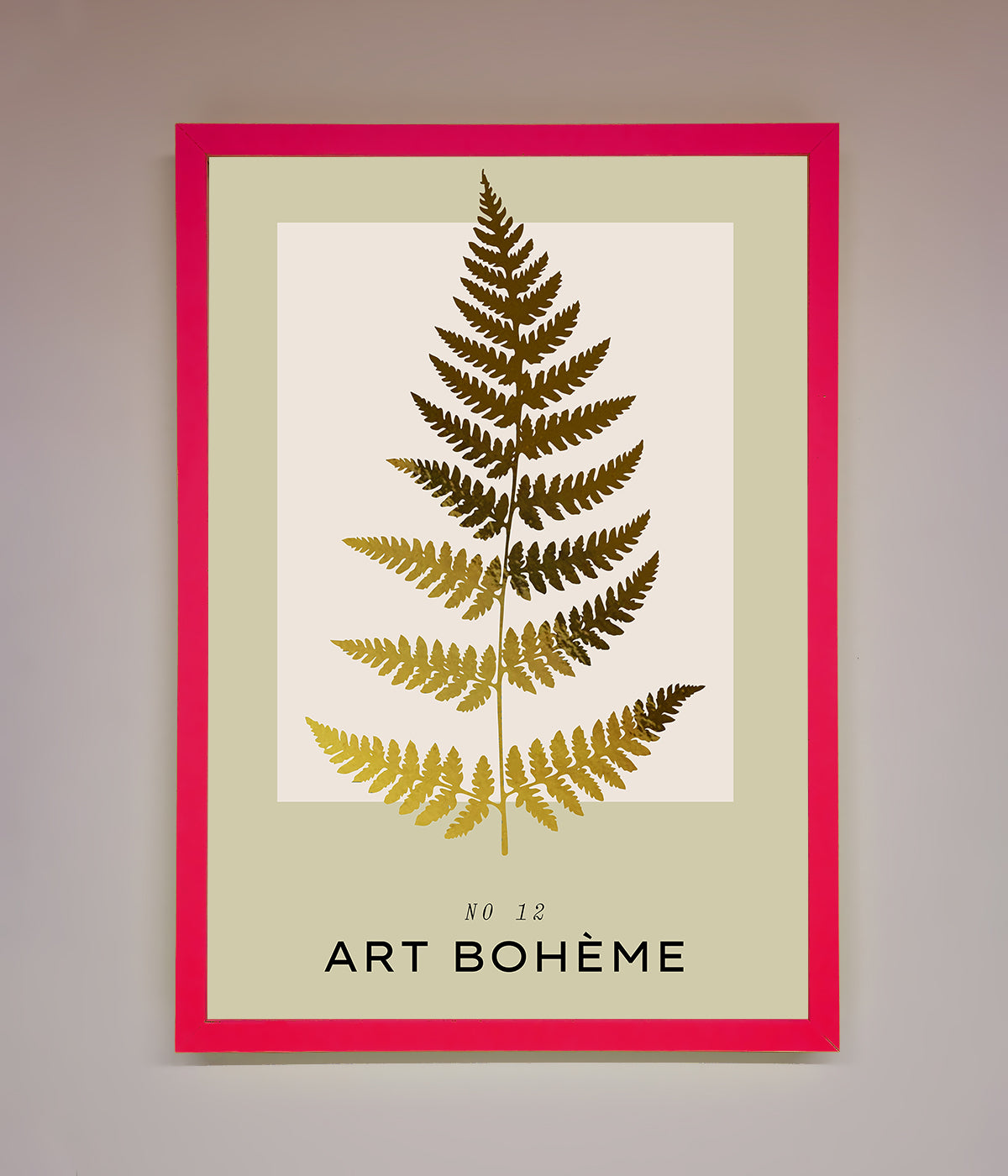 Art Boheme Leaf Foil Print print