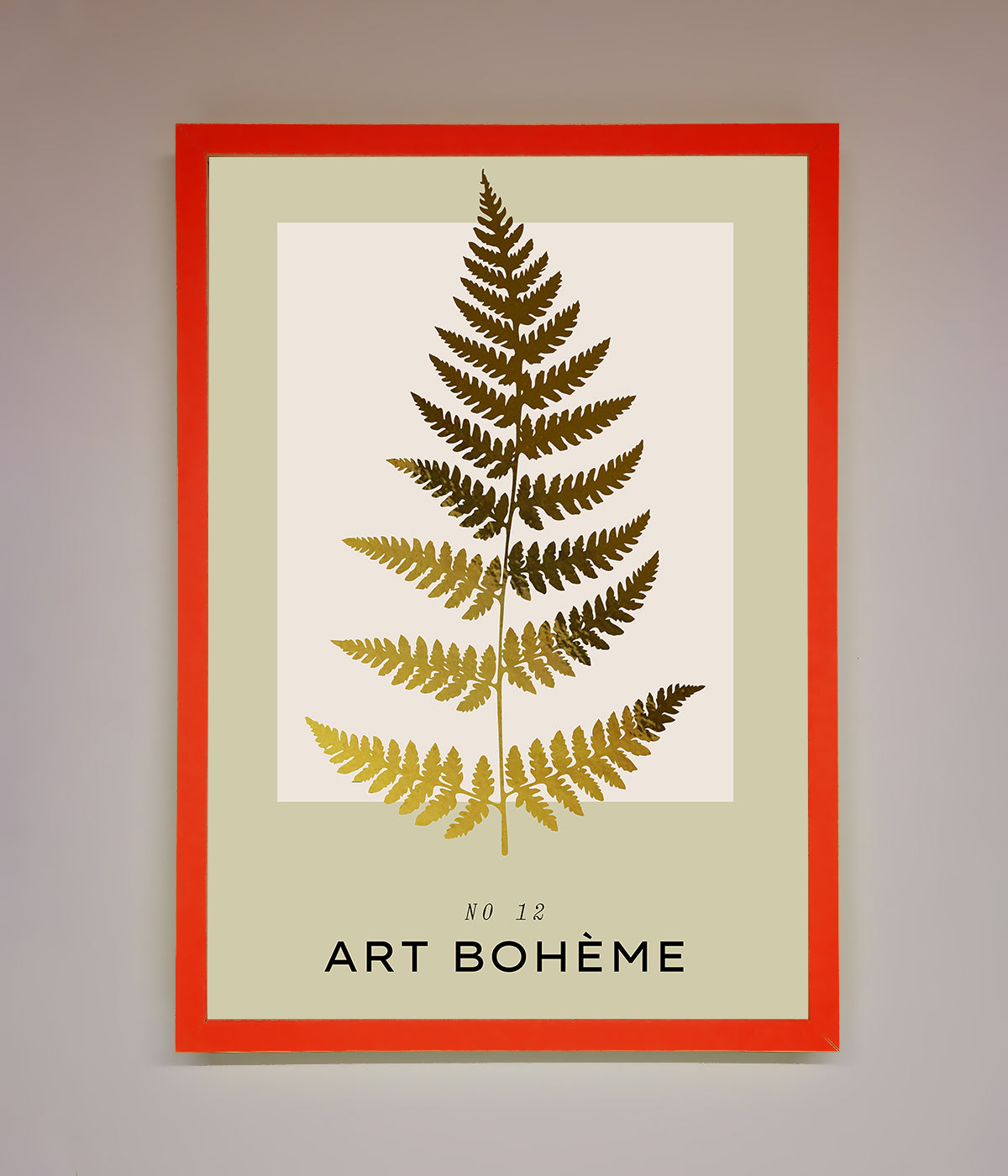 Art Boheme Leaf Foil Print print