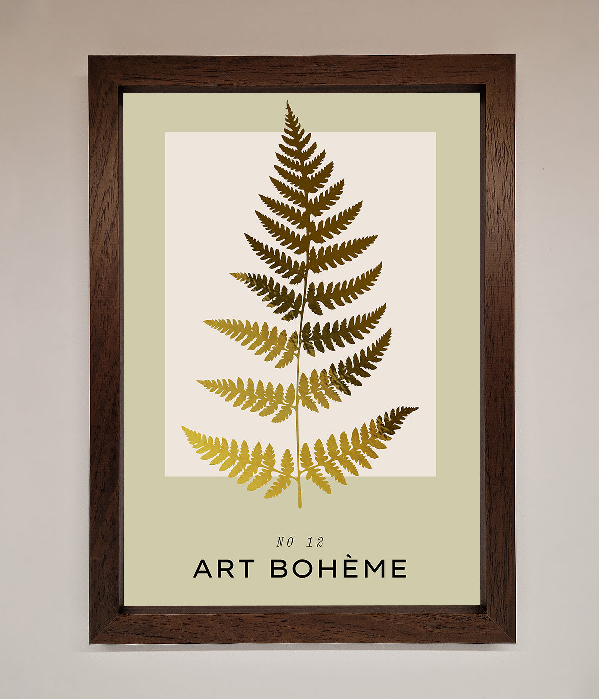 Art Boheme Leaf Foil Print print