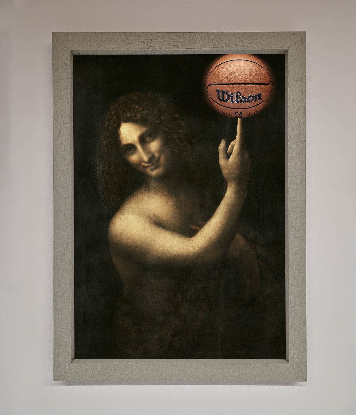 Basketball Renaissance Altered Framed Print print