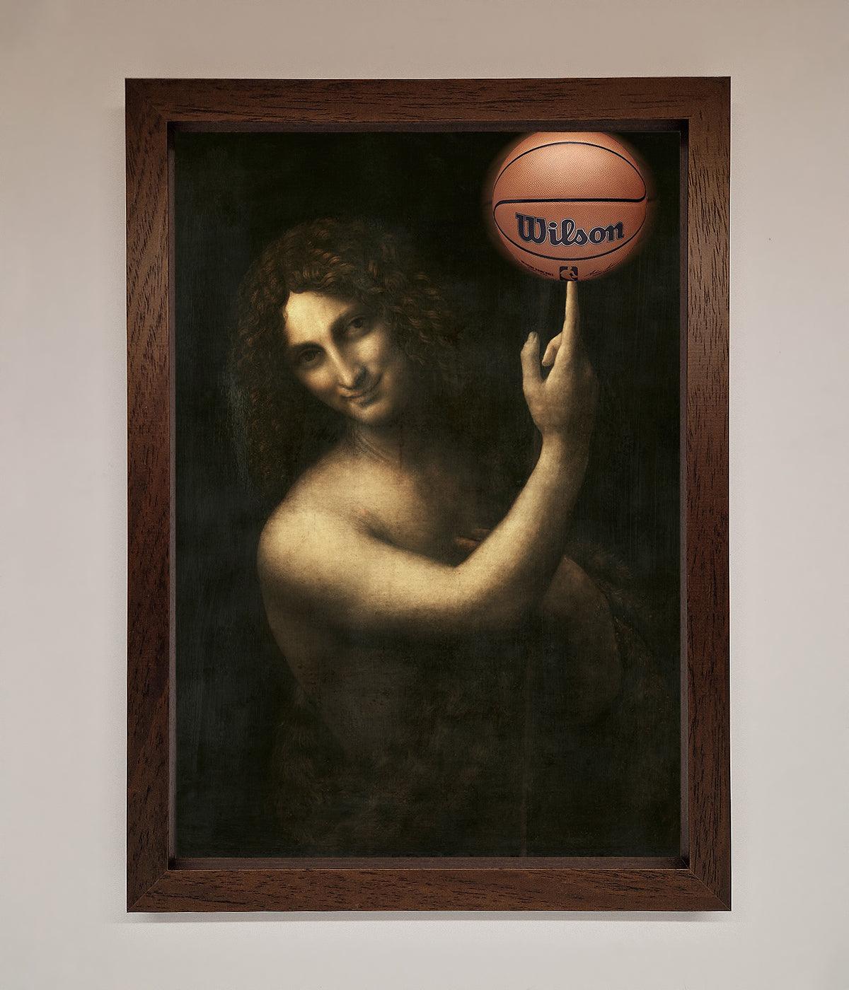 Basketball Renaissance Altered Framed Print print