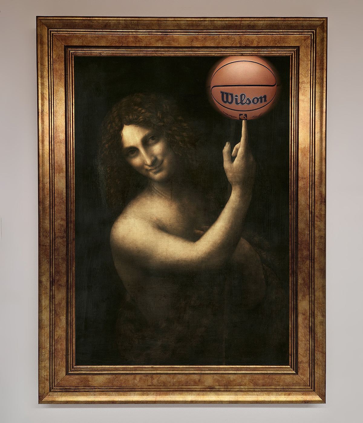 Basketball Renaissance Altered Framed Print print