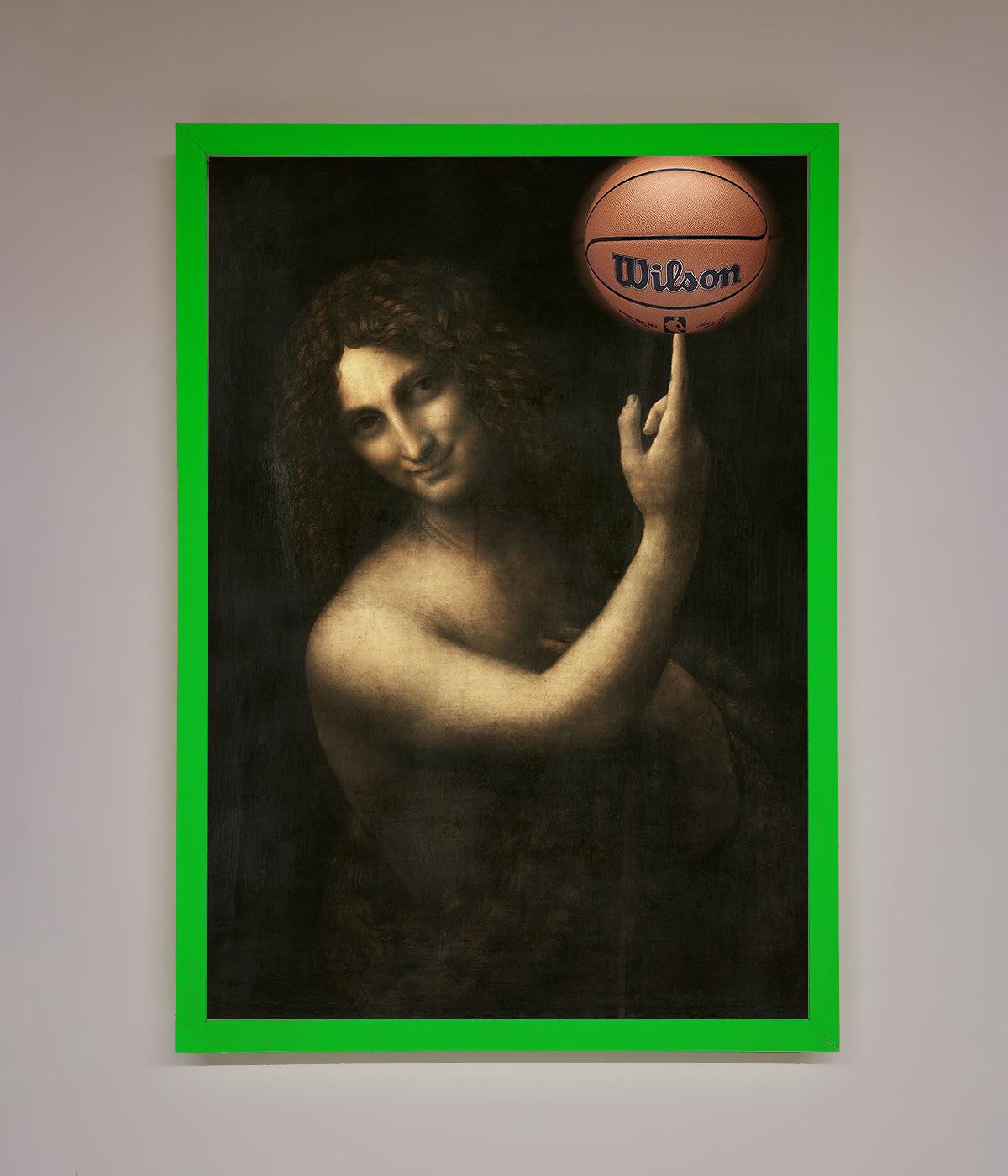 Basketball Renaissance Altered Framed Print print