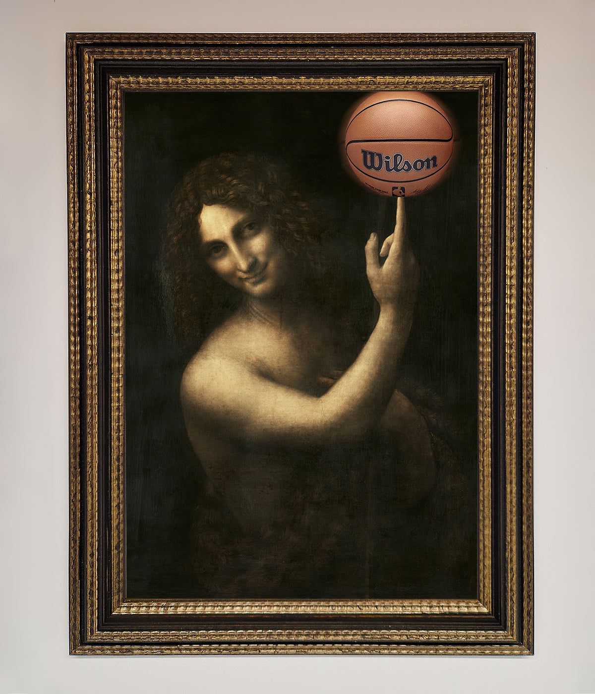 Basketball Renaissance Altered Framed Print print