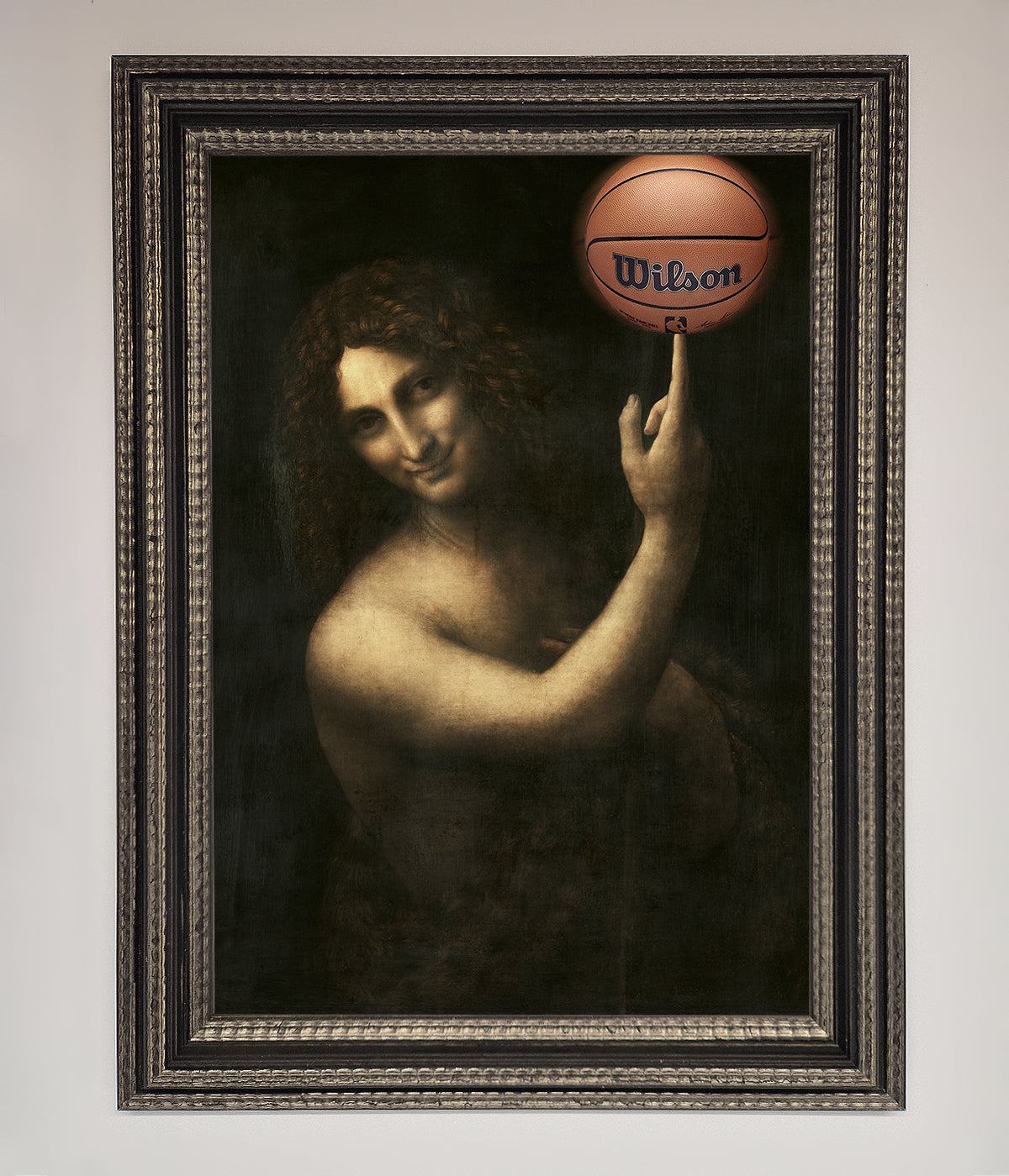 Basketball Renaissance Altered Framed Print print