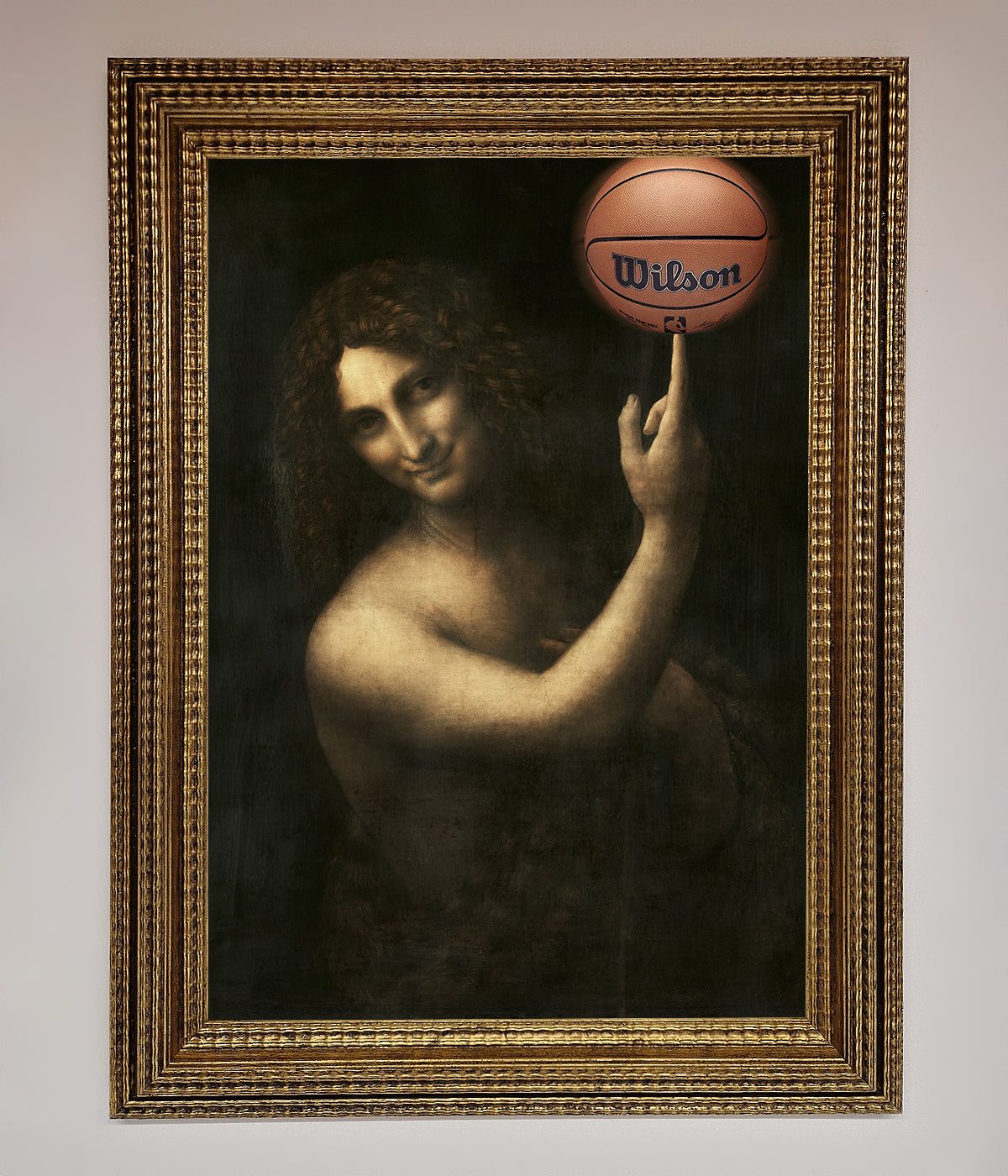 Basketball Renaissance Altered Framed Print print