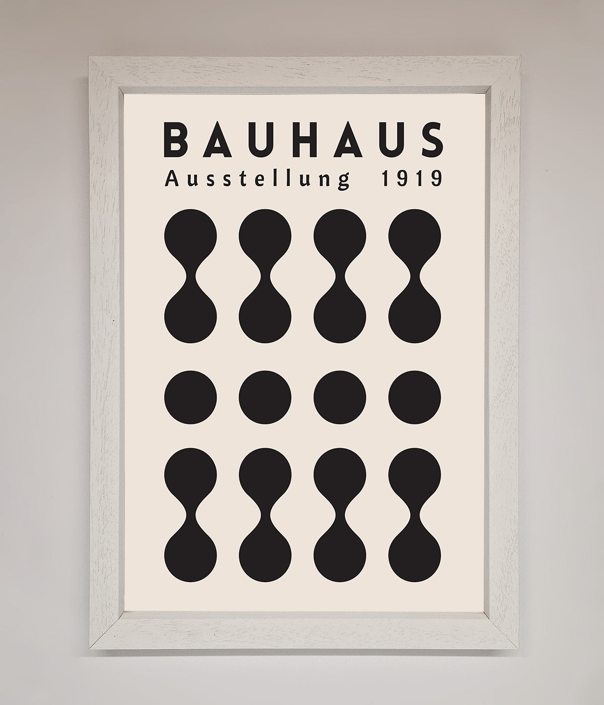 Bauhaus Black 1919 Framed Wall Art print