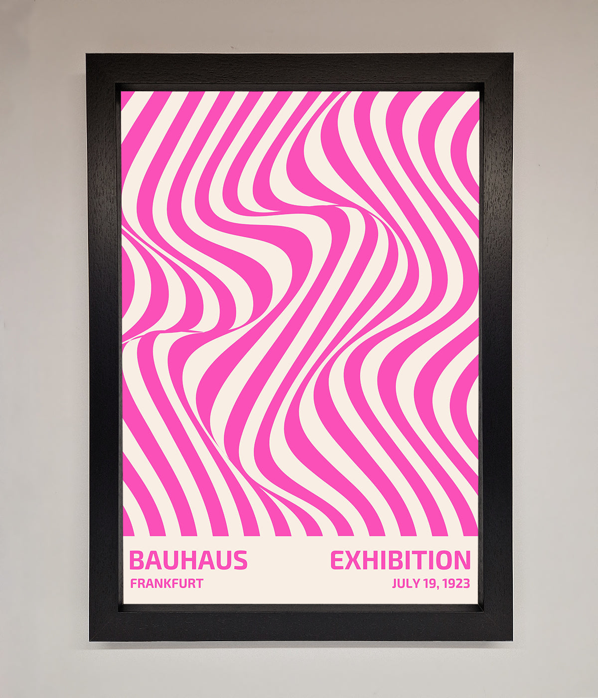 Bauhaus Pink Expedition Framed Wall Art print