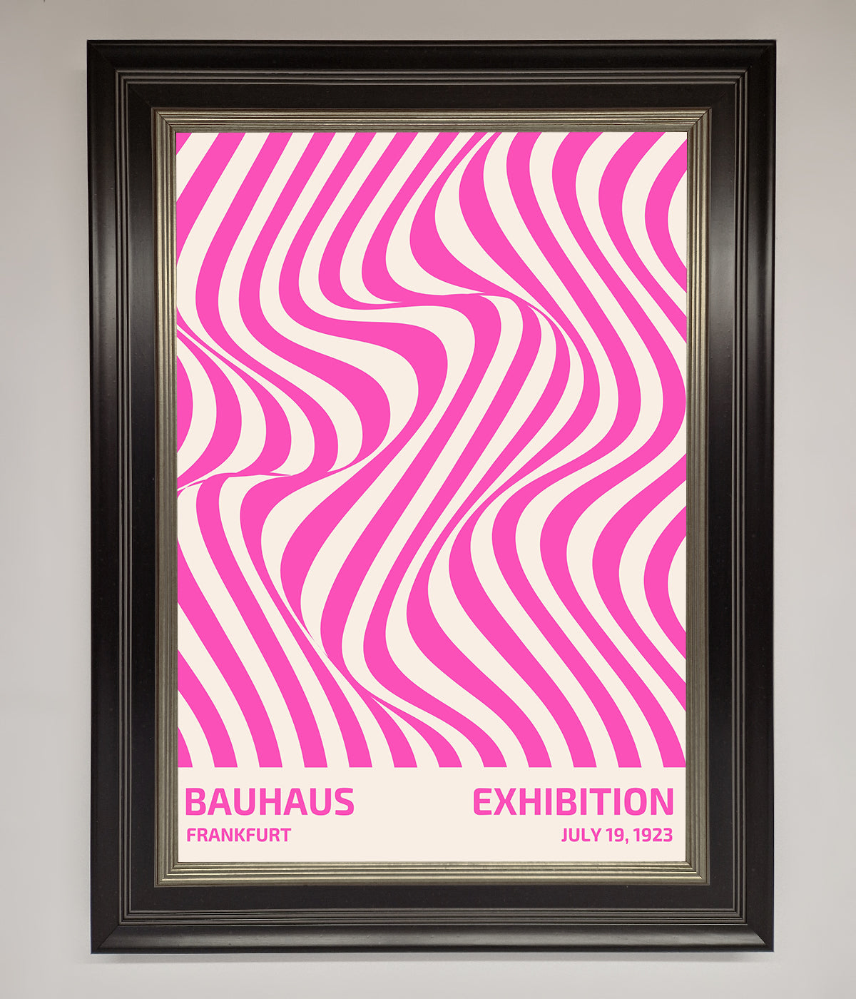 Bauhaus Pink Expedition Framed Wall Art print