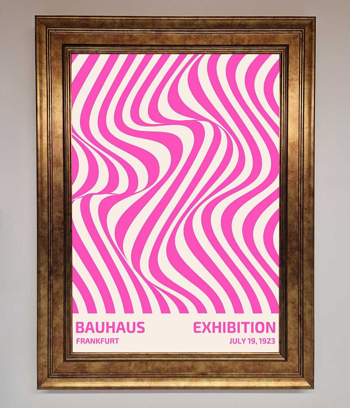 Bauhaus Pink Expedition Framed Wall Art print