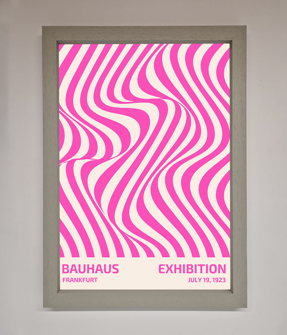 Bauhaus Pink Expedition Framed Wall Art print