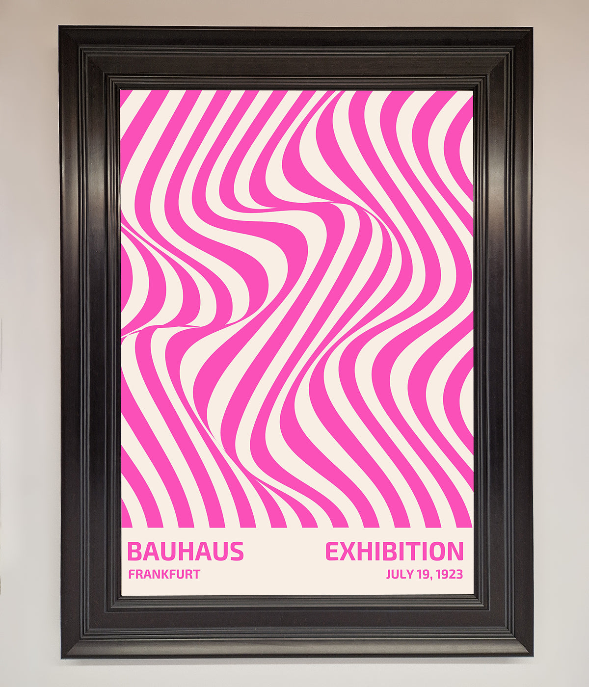 Bauhaus Pink Expedition Framed Wall Art print