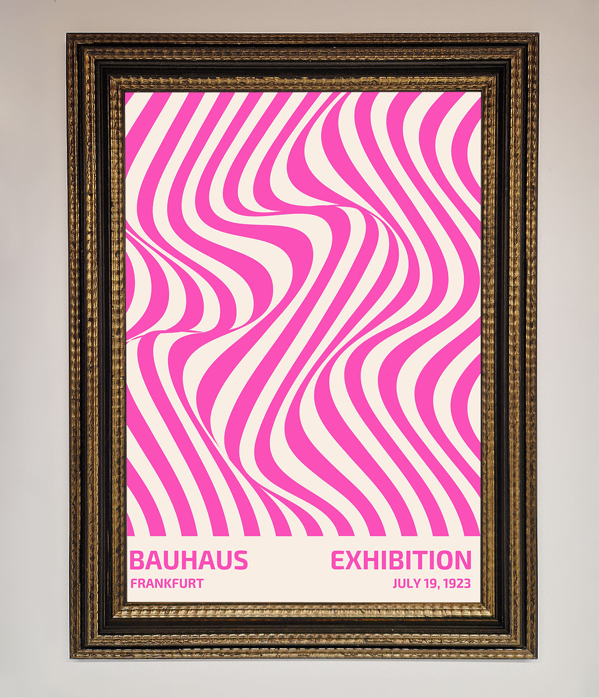 Bauhaus Pink Expedition Framed Wall Art print