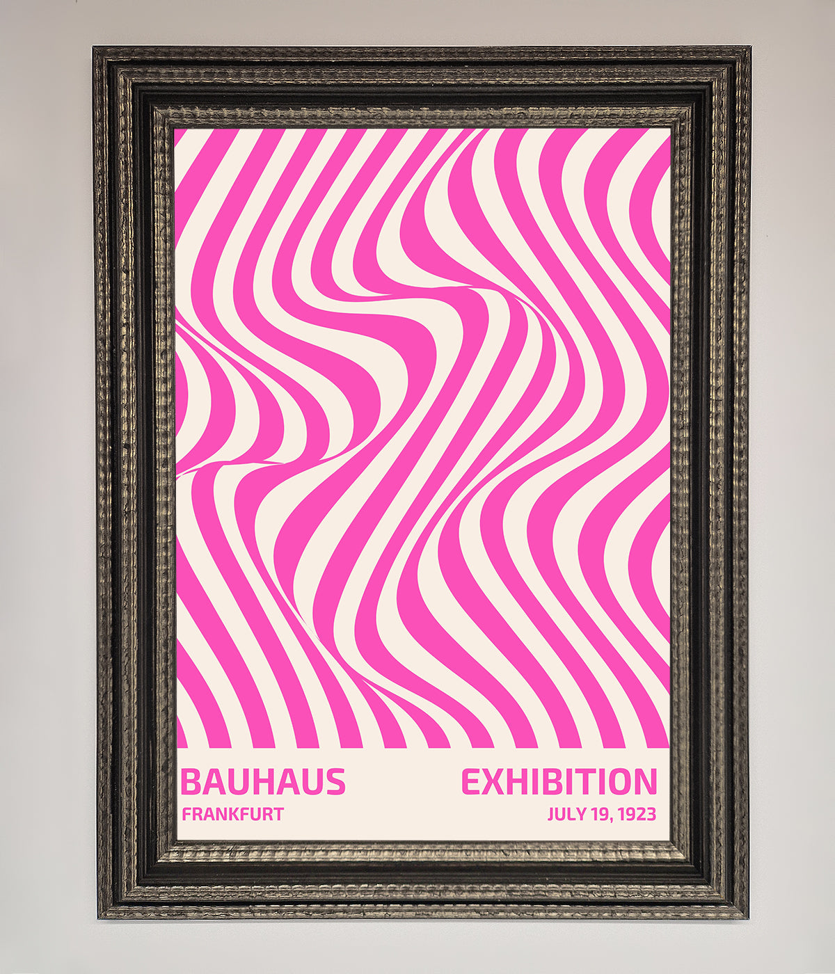 Bauhaus Pink Expedition Framed Wall Art print