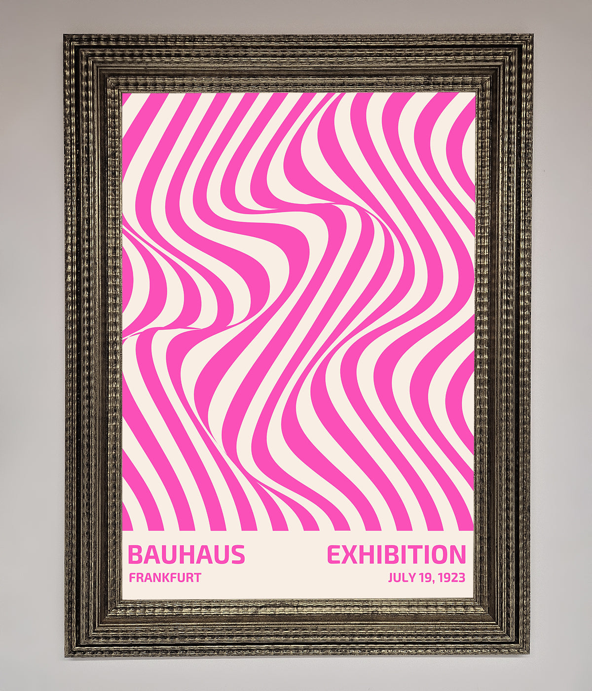 Bauhaus Pink Expedition Framed Wall Art print