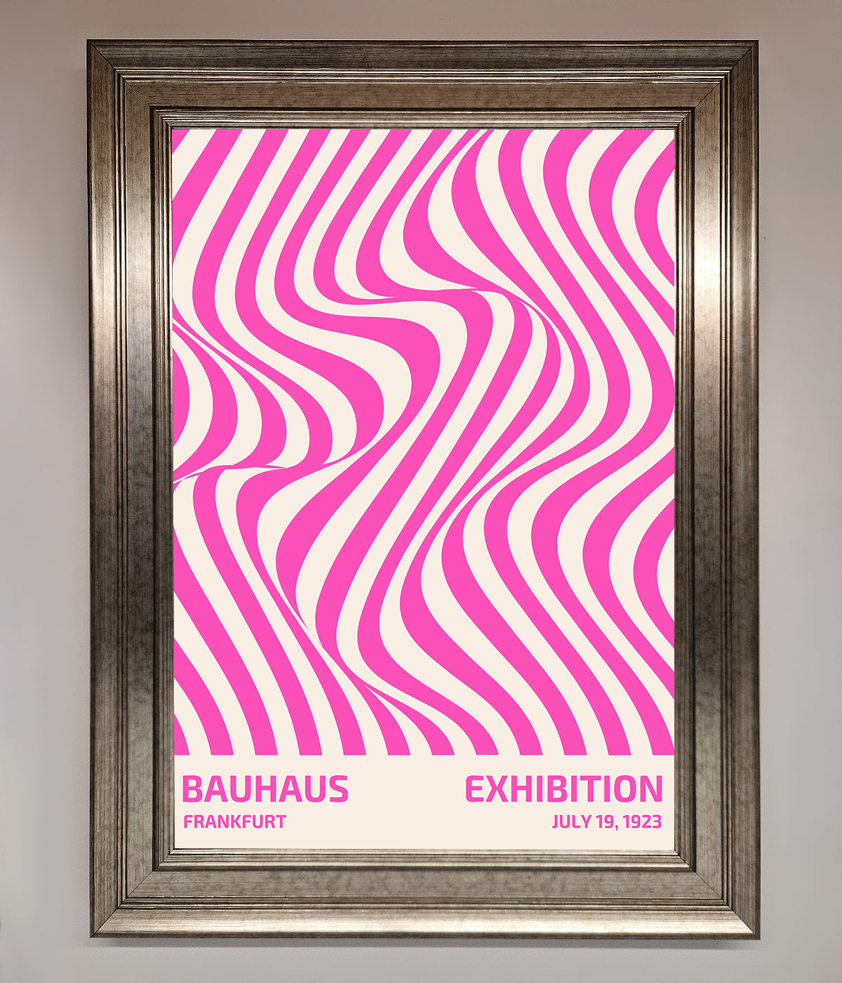 Bauhaus Pink Expedition Framed Wall Art print