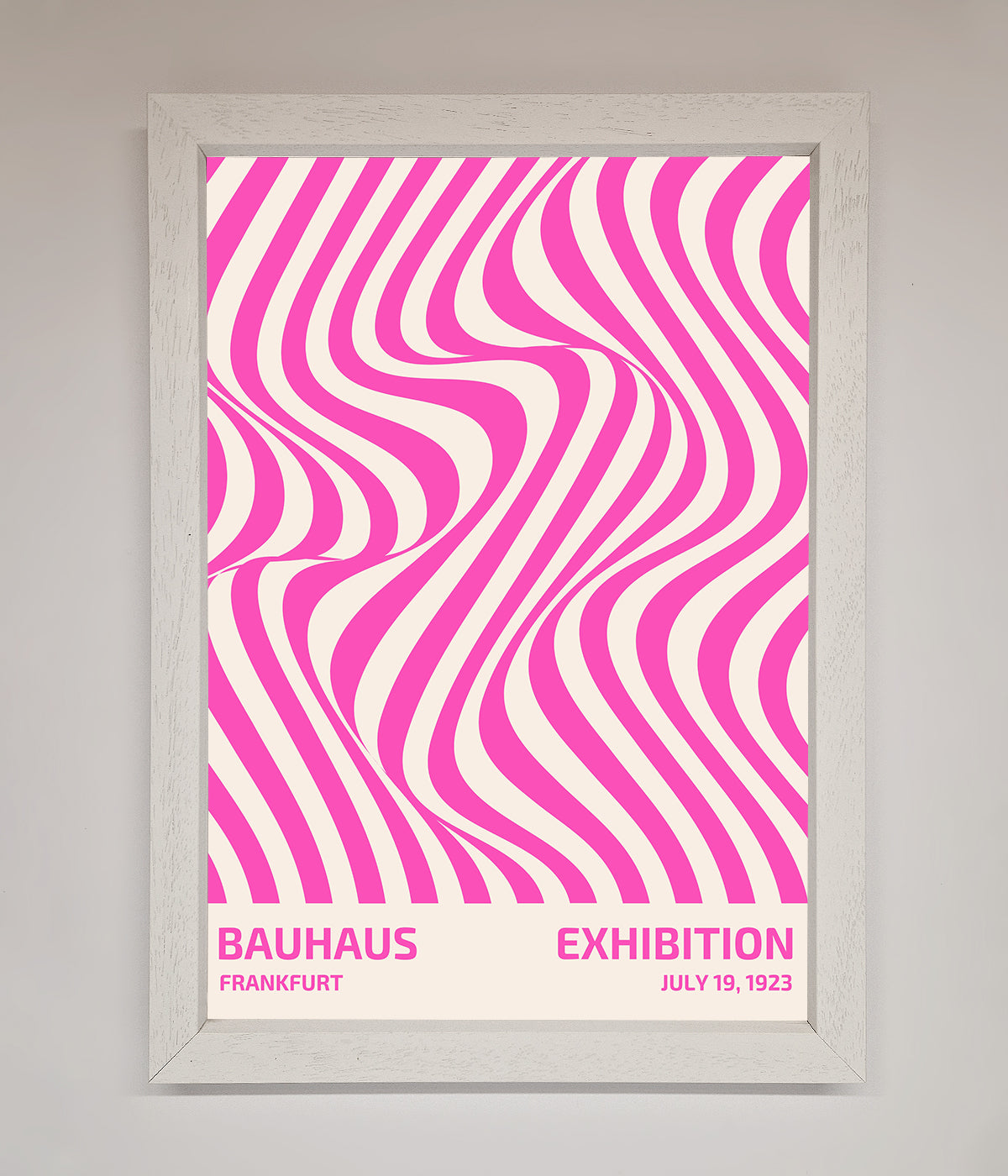 Bauhaus Pink Expedition Framed Wall Art print