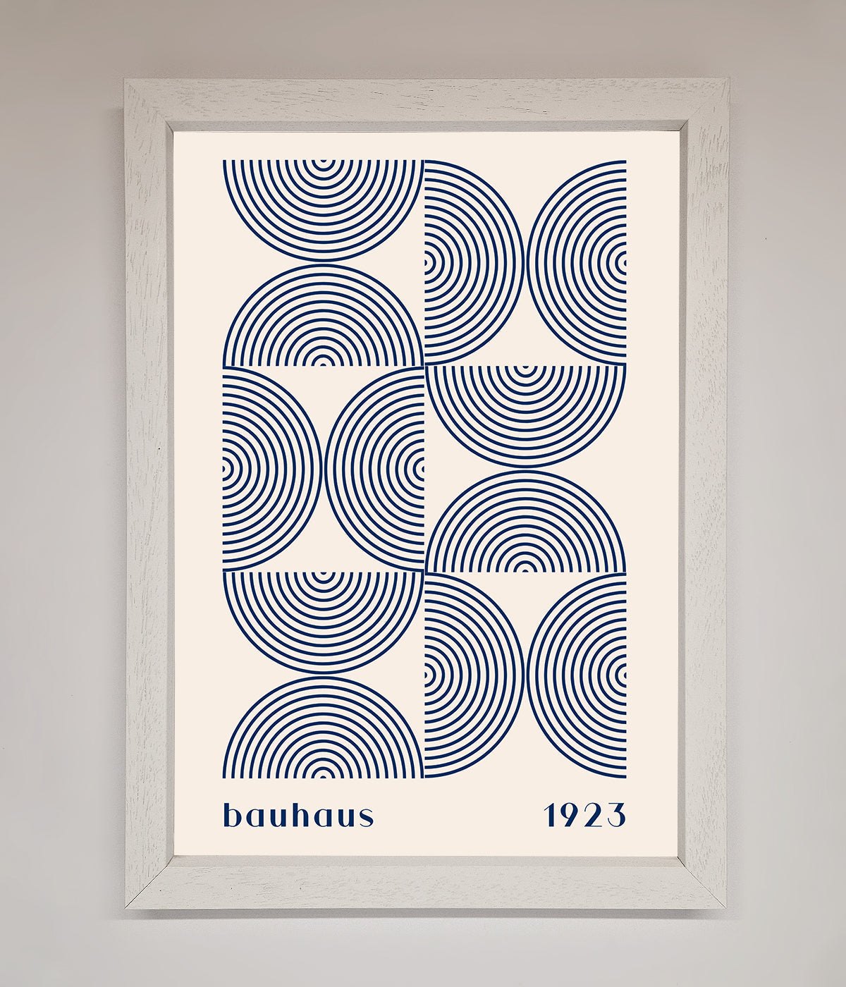 Bauhaus Print 1923 Navy Abstract Framed Poster print