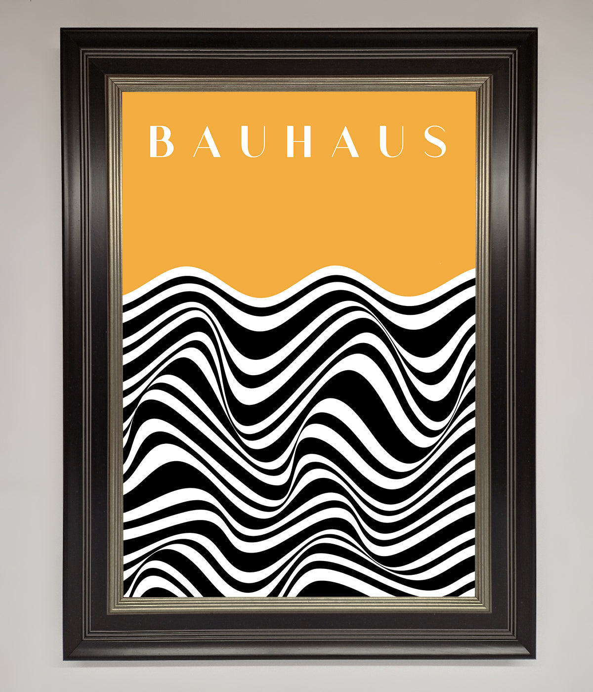 Bauhaus Yellow Framed Poster print