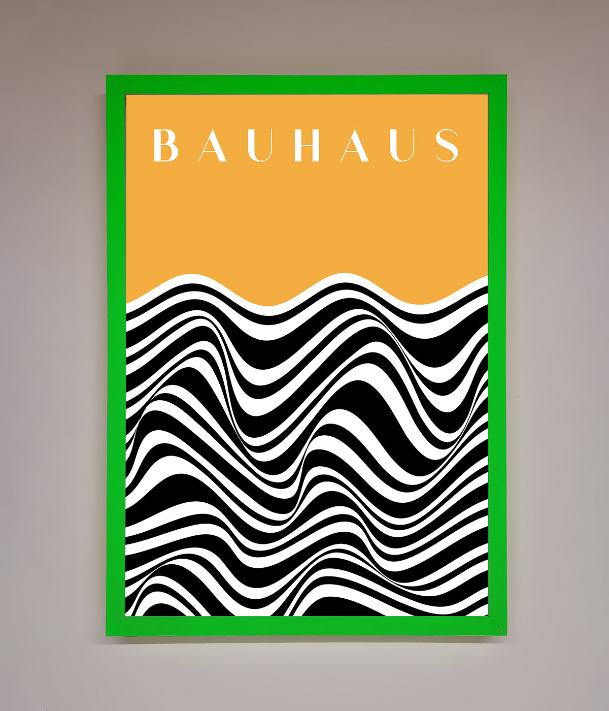 Bauhaus Yellow Framed Poster print