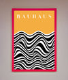 Bauhaus Yellow Framed Poster print