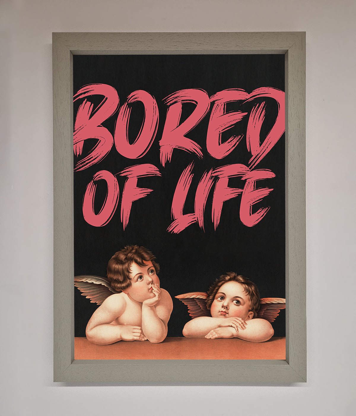 Bored Of Life Framed Poster print