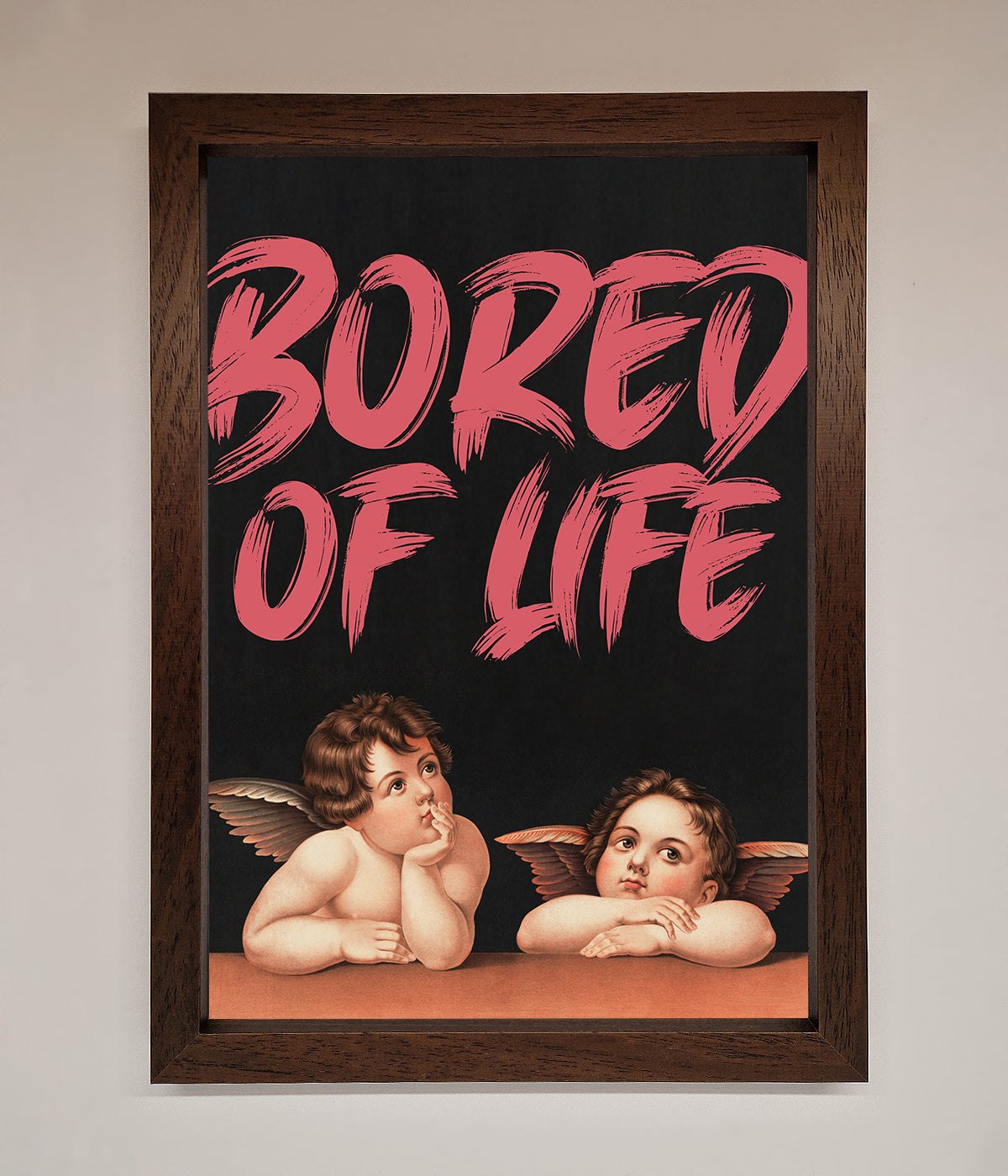 Bored Of Life Framed Poster print