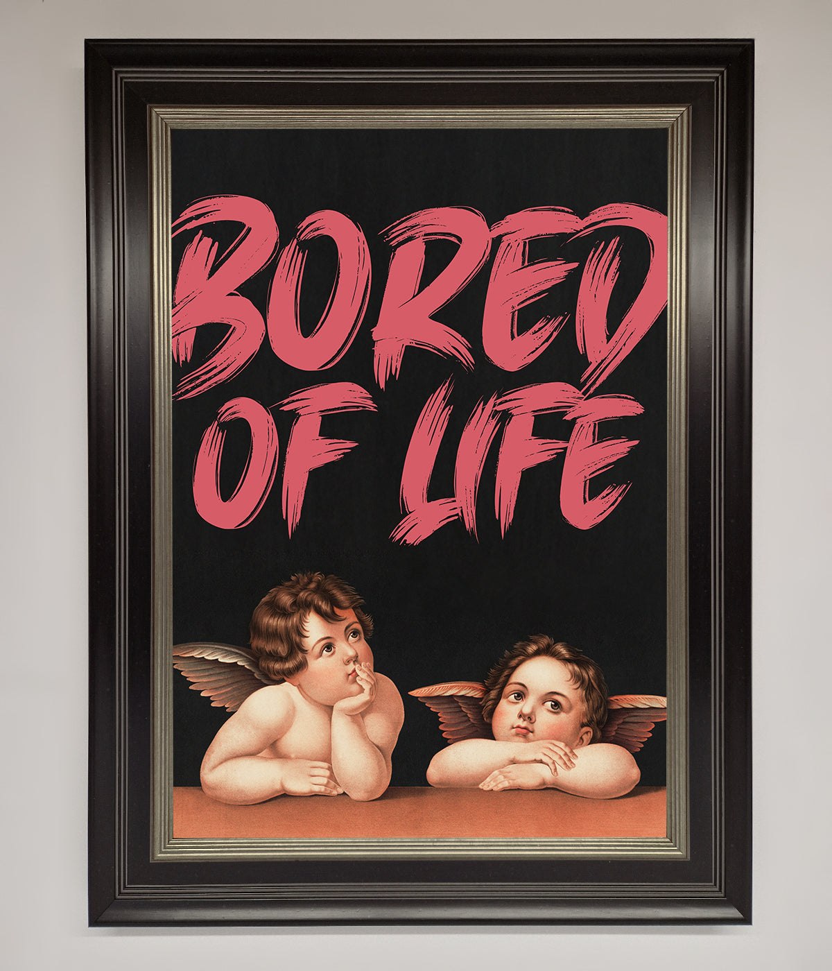 Bored Of Life Framed Poster print