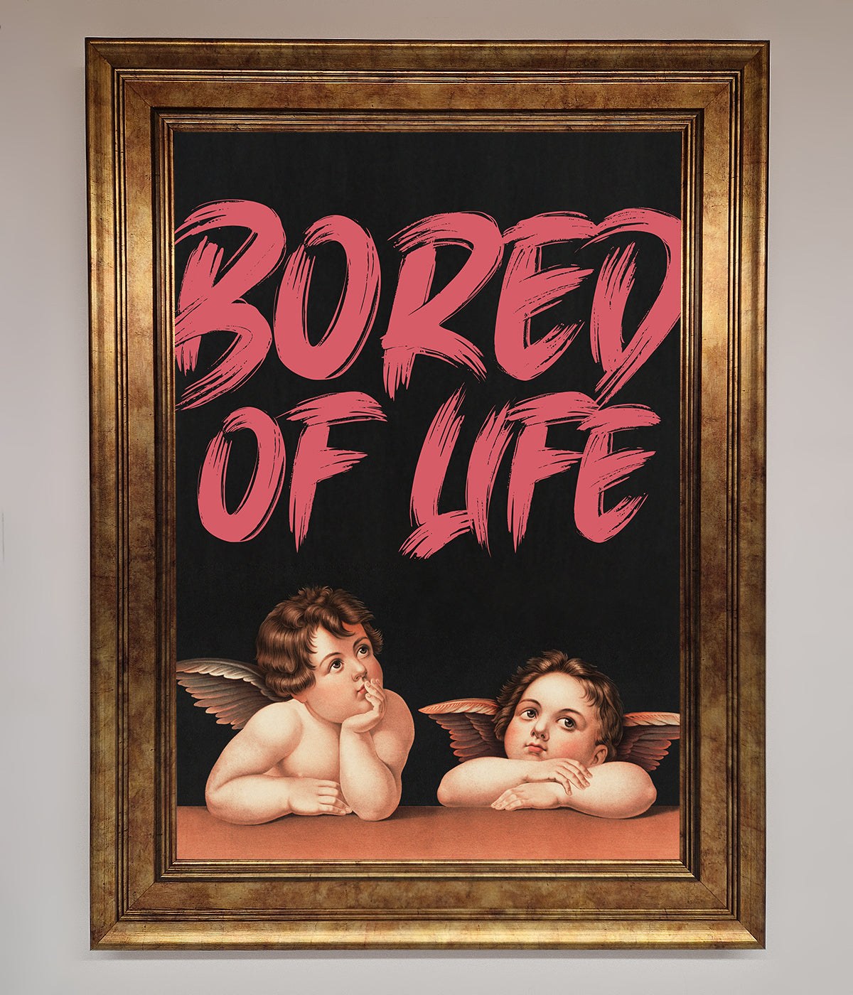 Bored Of Life Framed Poster print