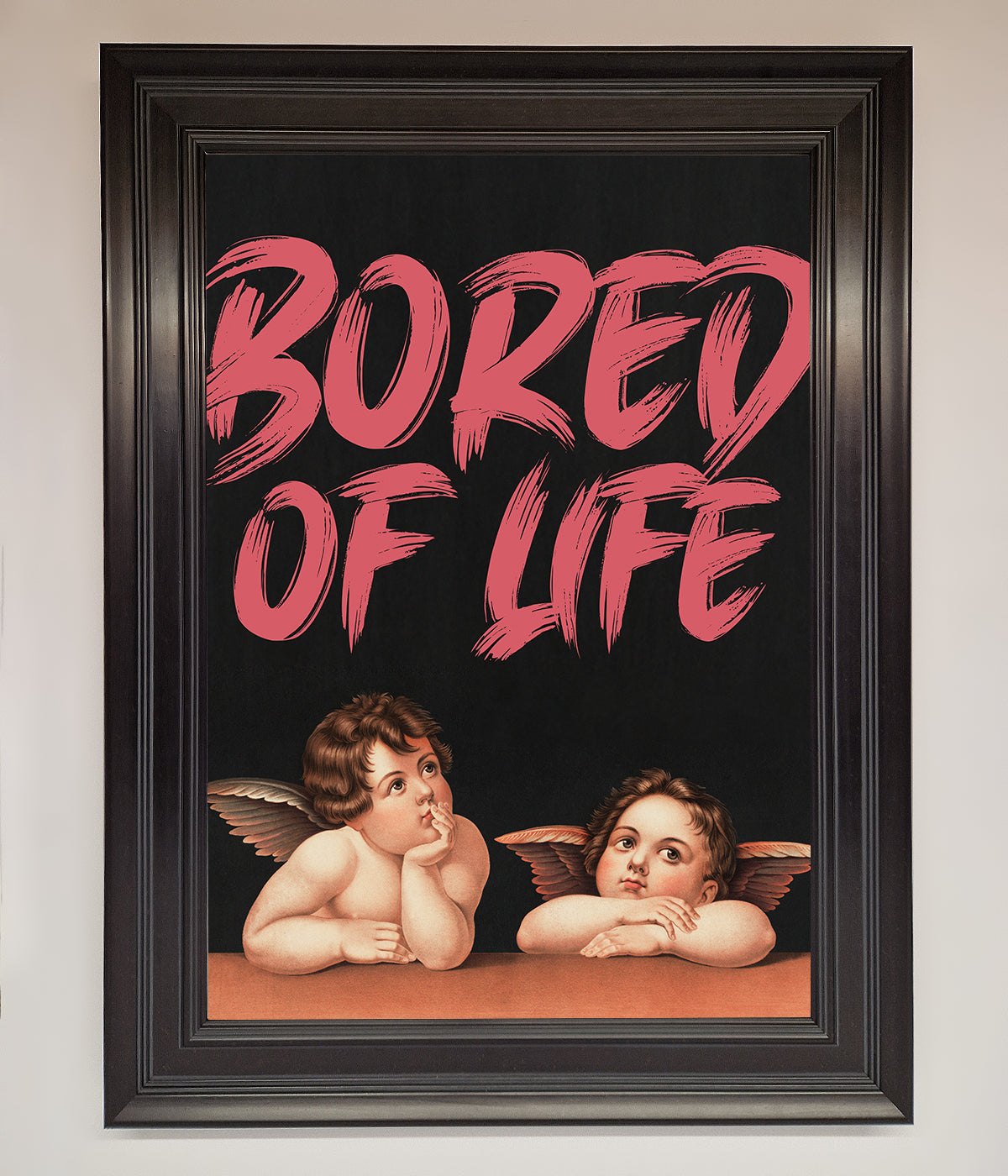 Bored Of Life Framed Poster print