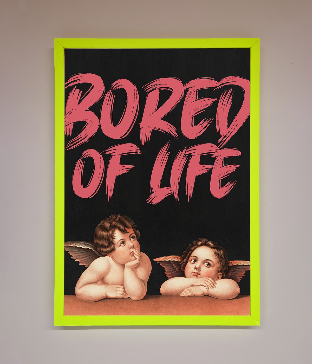 Bored Of Life Framed Poster print