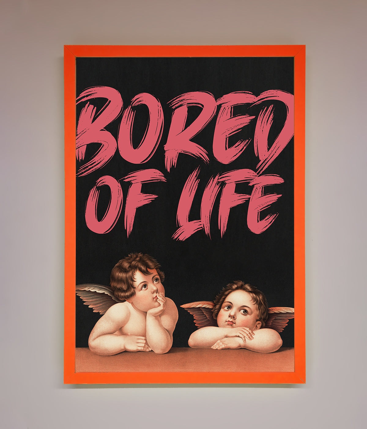 Bored Of Life Framed Poster print